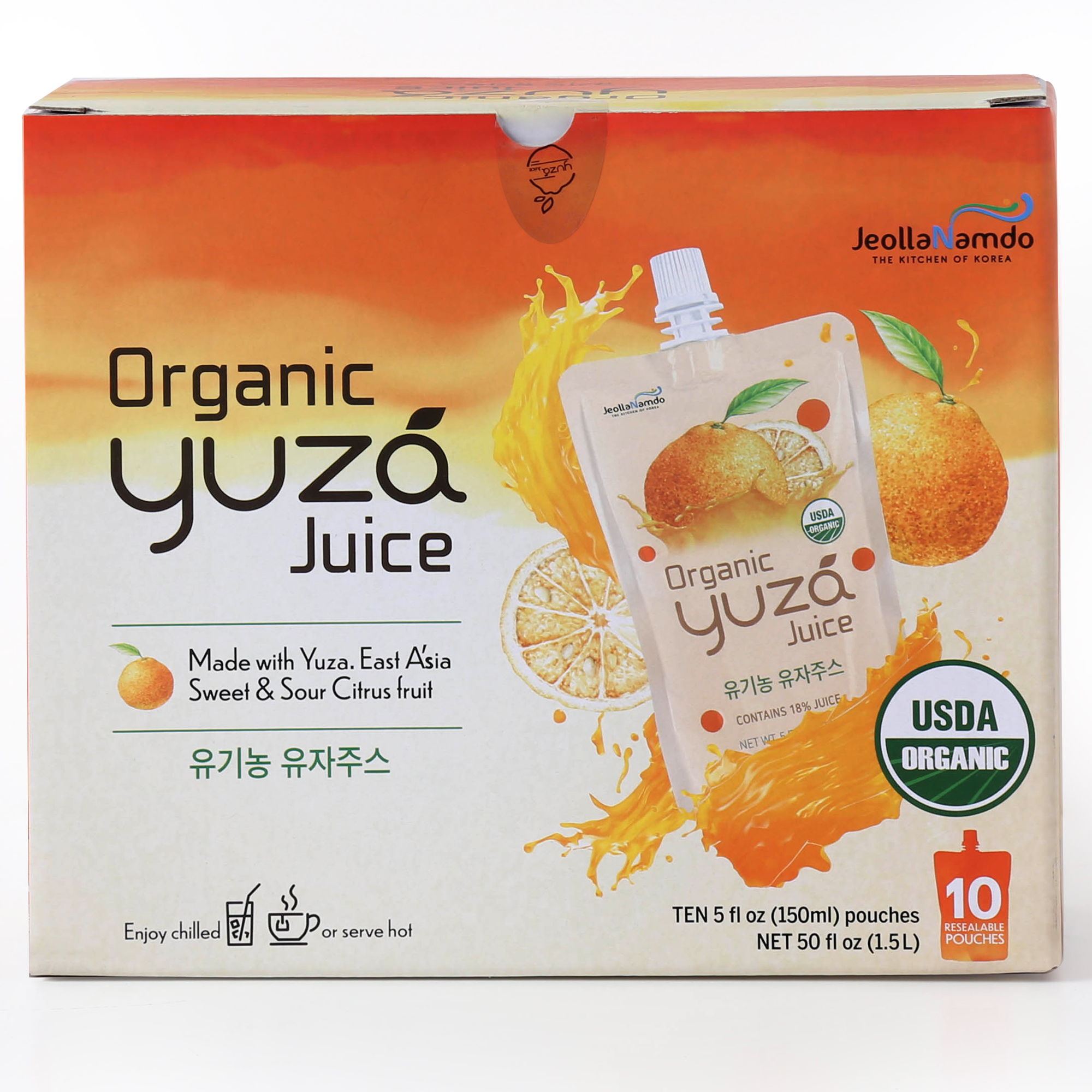 Organic Yuza Juice 8 units per case 50.0 fl Product Label