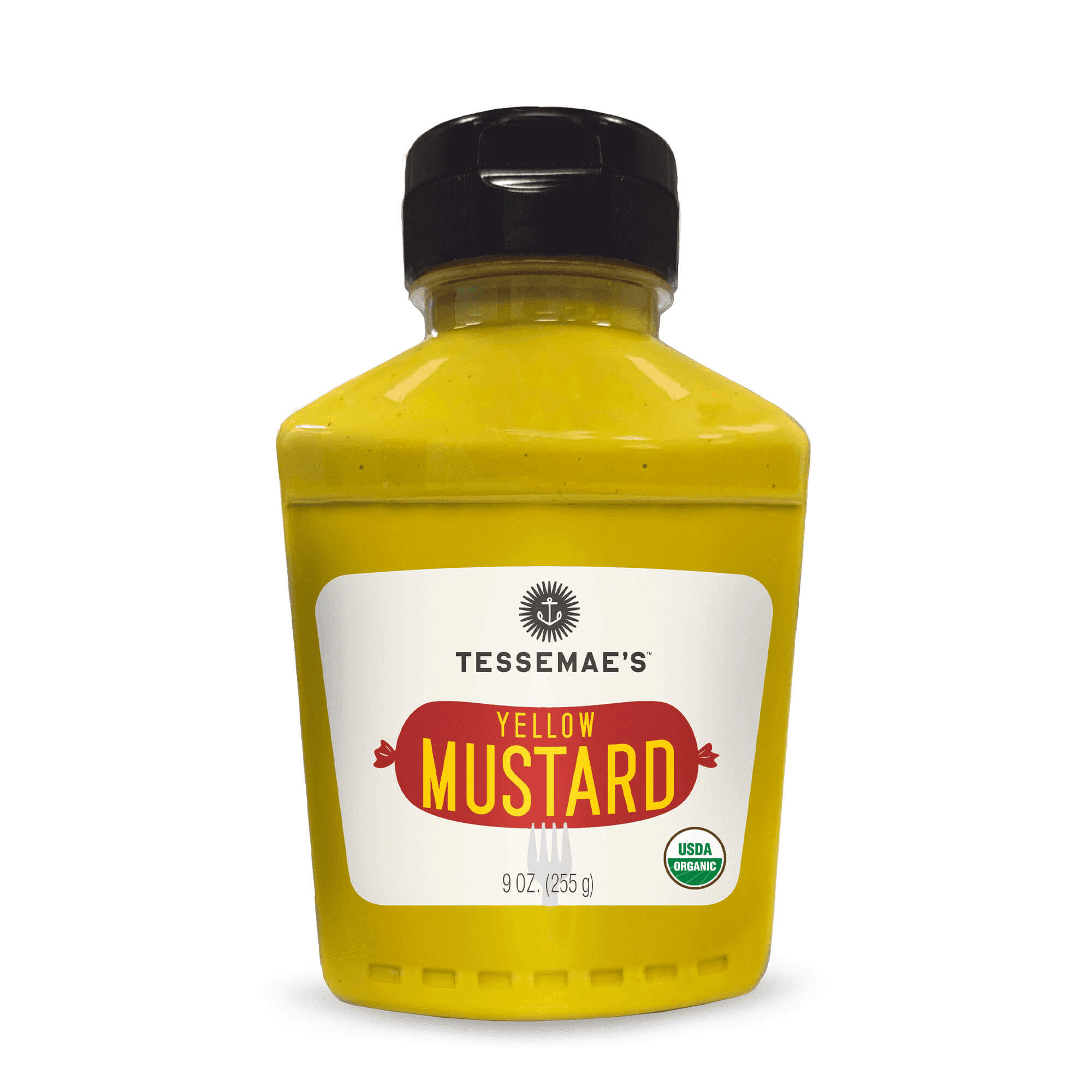 Tessemae's Organic Yellow Mustard Squeeze Bottle 6 units per case 9.0 oz