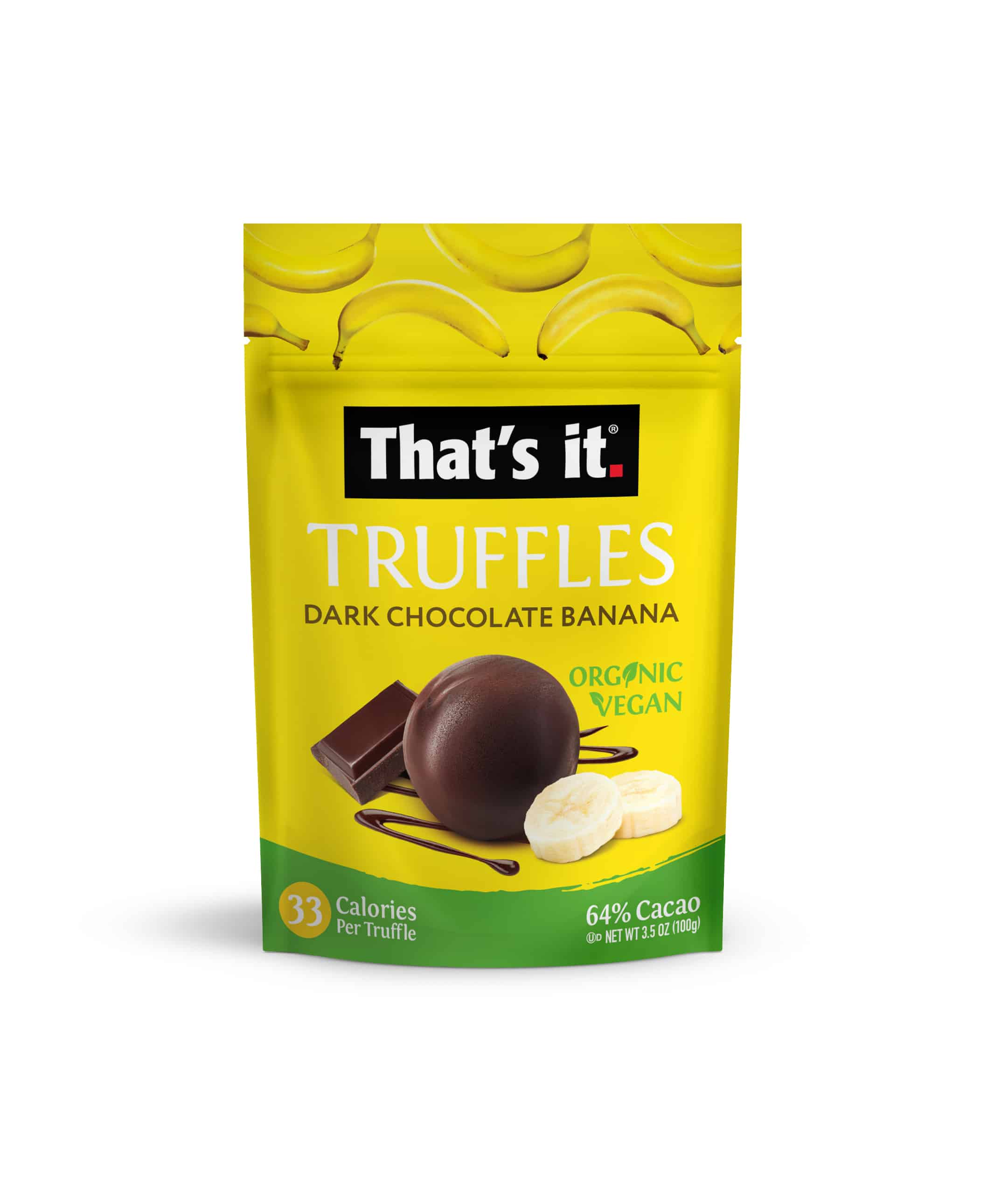 That's It Truffles Organic Dark Chocolate Banana 6 units per case 3.5 oz