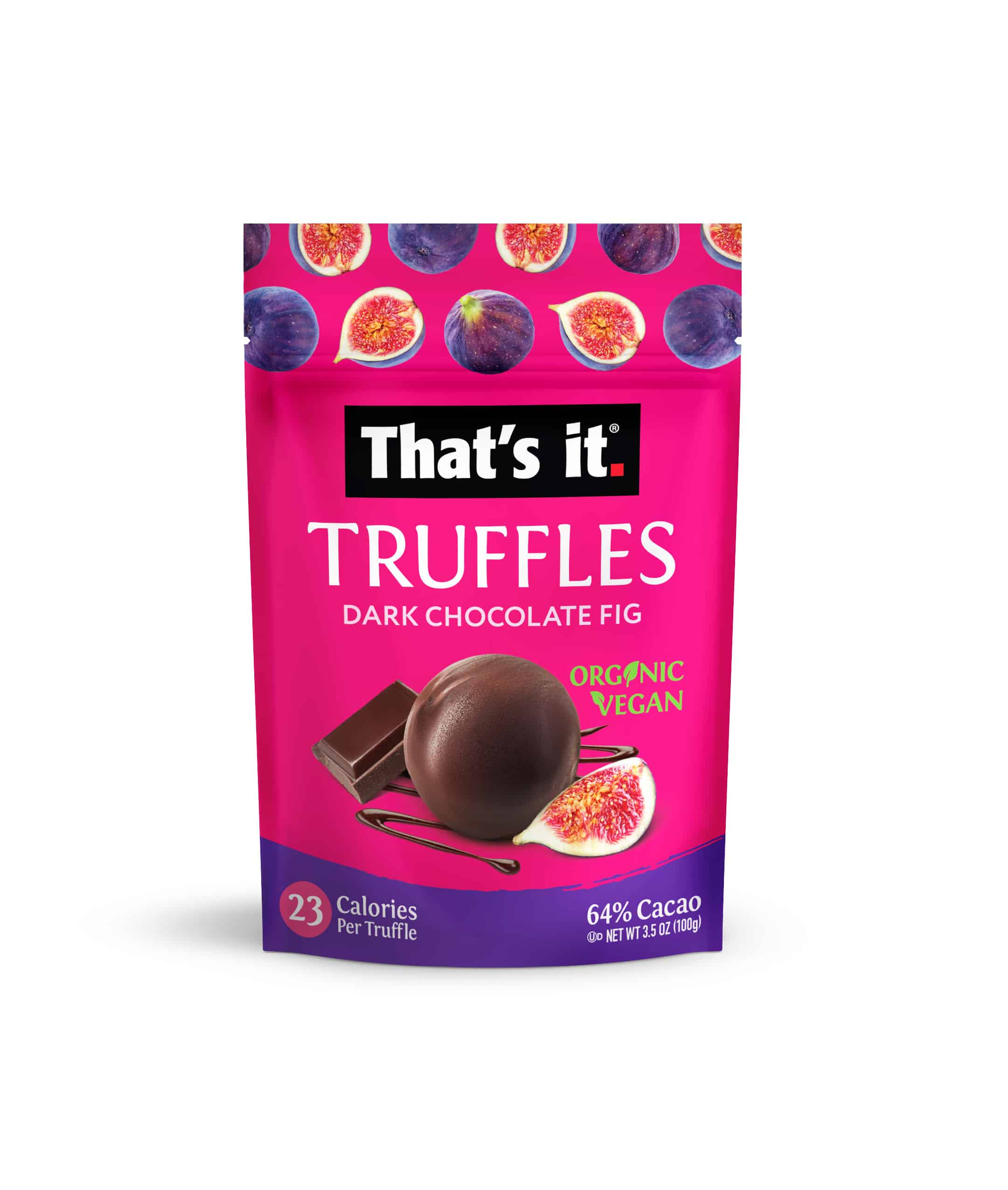 That's It Truffles Organic Dark Chocolate Fig 6 units per case 3.5 oz