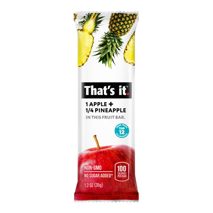 That's It Fruit Bar Apple + Pineapple 12 innerpacks per case 14.4 oz