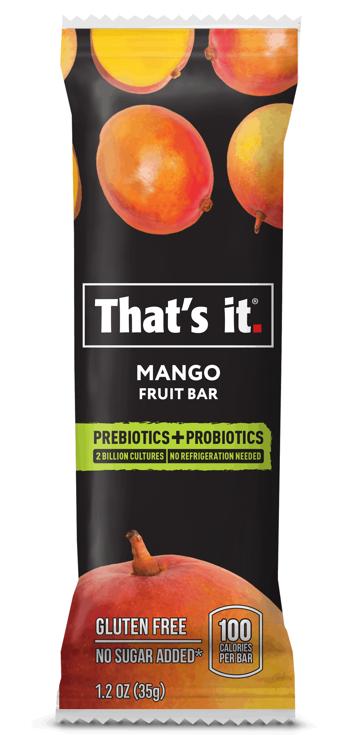 That's It Probiotic Fruit Bar Mango 12 innerpacks per case 14.4 oz