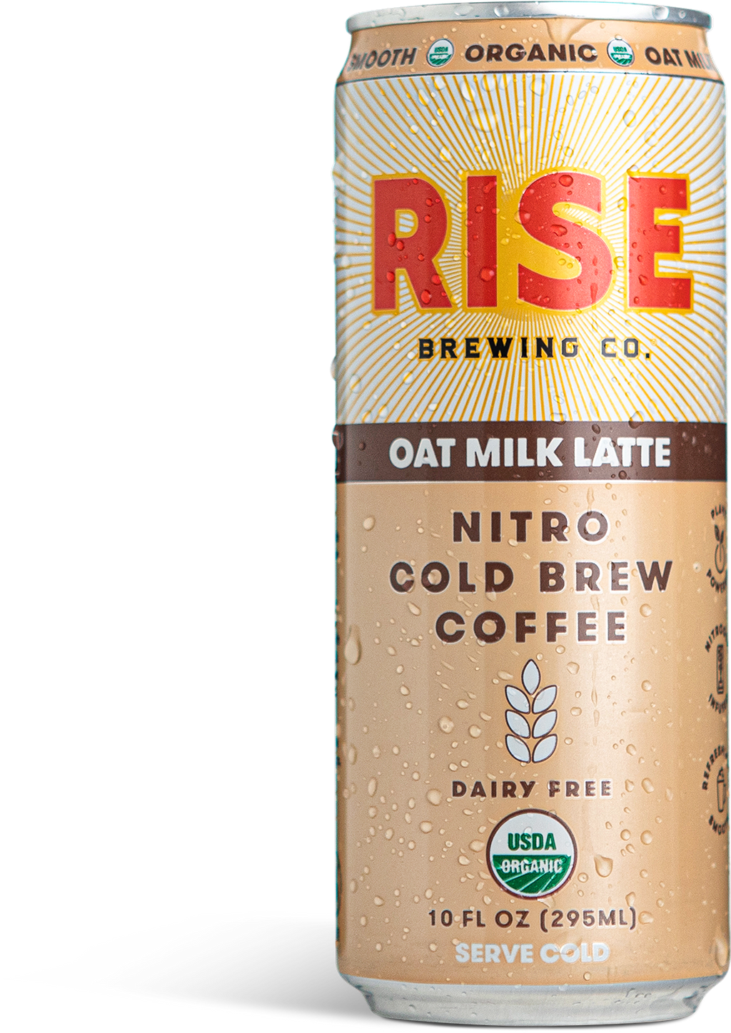 RISE Brewing Co., Oat Milk Nitro Cold Brew Latte 12 units per case 10.0 fl