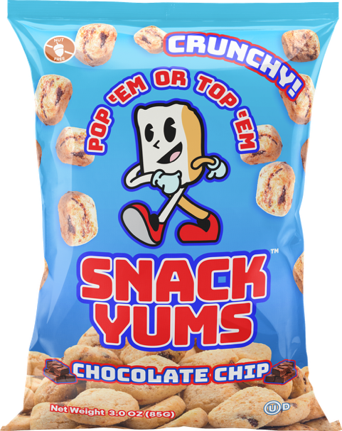 Snack Yums® - Chocolate Chip  24 units per case 3.0 oz