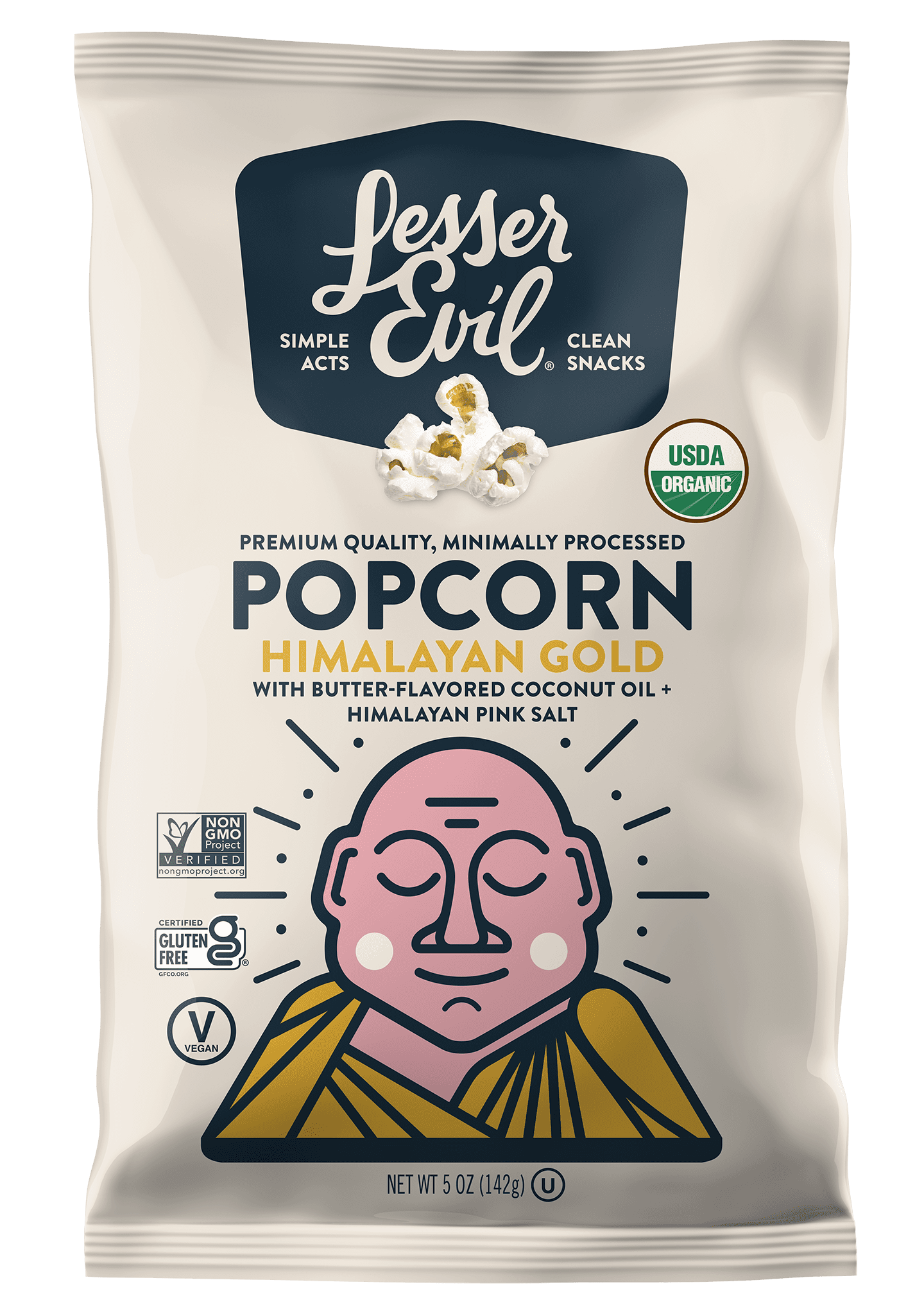 ''LesserEvil, Organic Popcorn Himalayan Gold'' 12 units per case 4.6 oz
