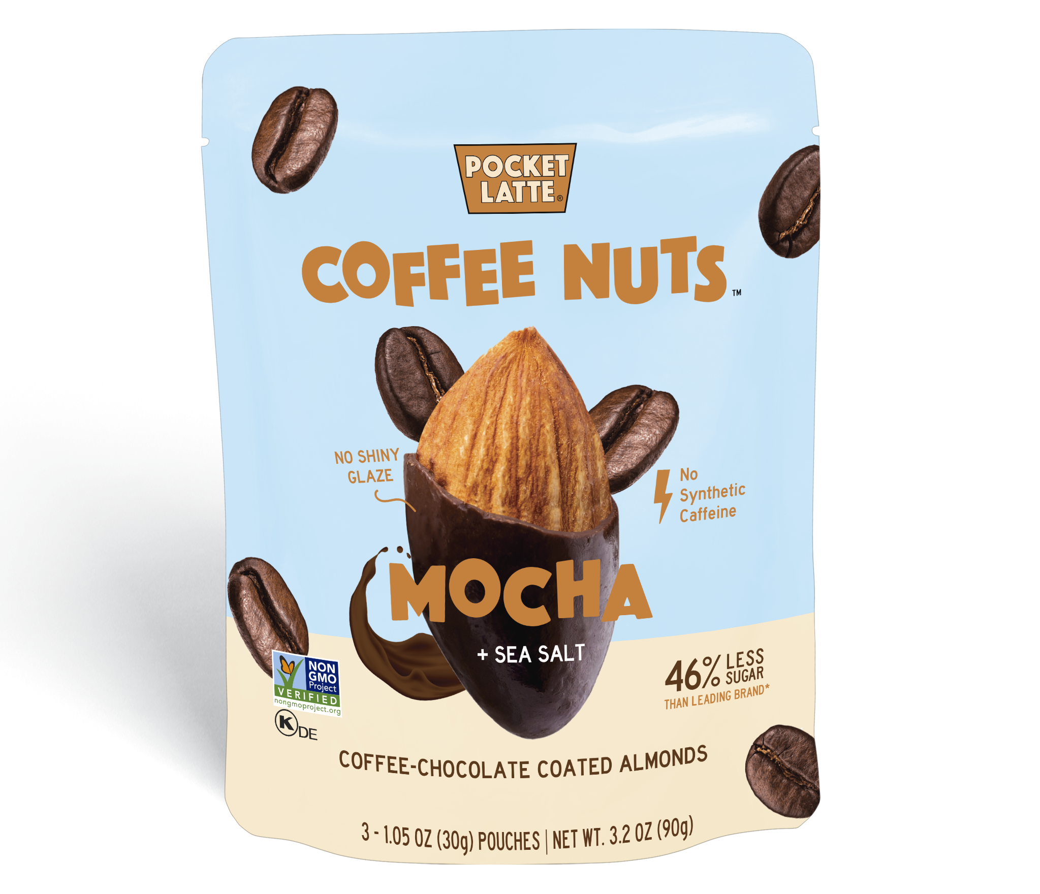Pocket Latte "Mocha + Sea Salt" Coffee Nuts 6 units per case 3.2 oz