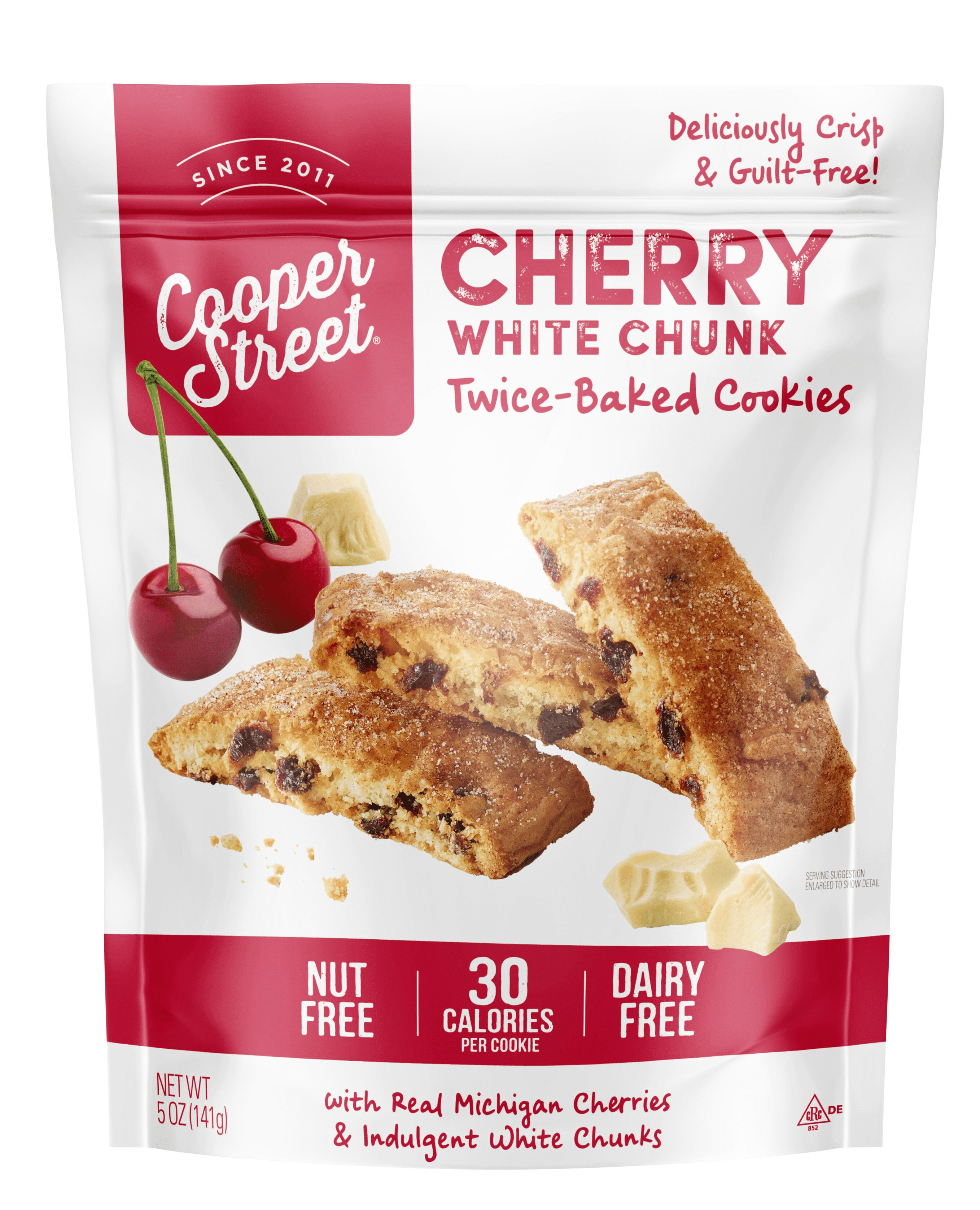 Cooper Street Cookies, White Chunk Michigan Cherry Cookies 6 units per case 5.0 oz