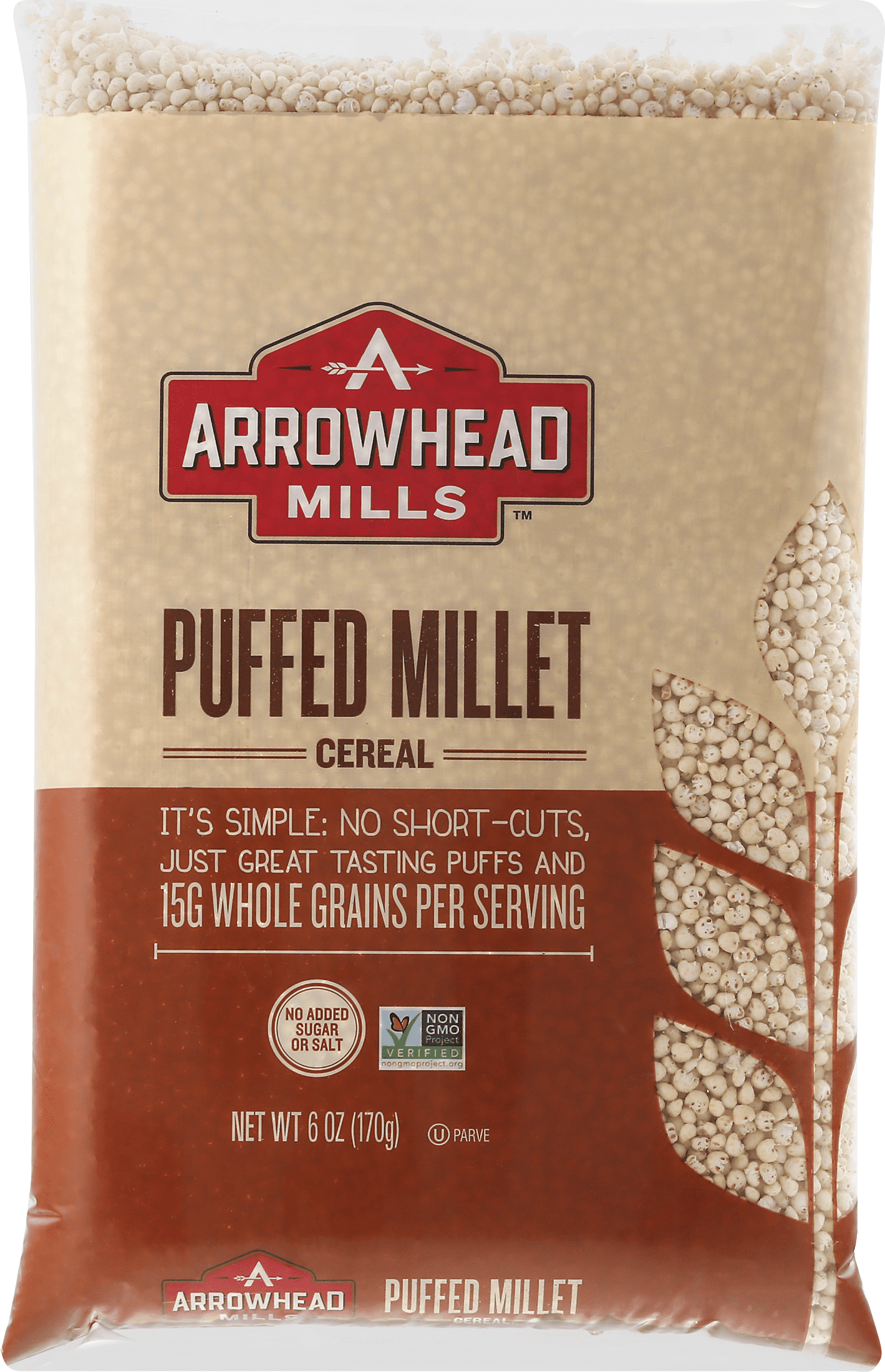 Arrowhead Mills Puffed Millet 12 units per case 6.0 oz
