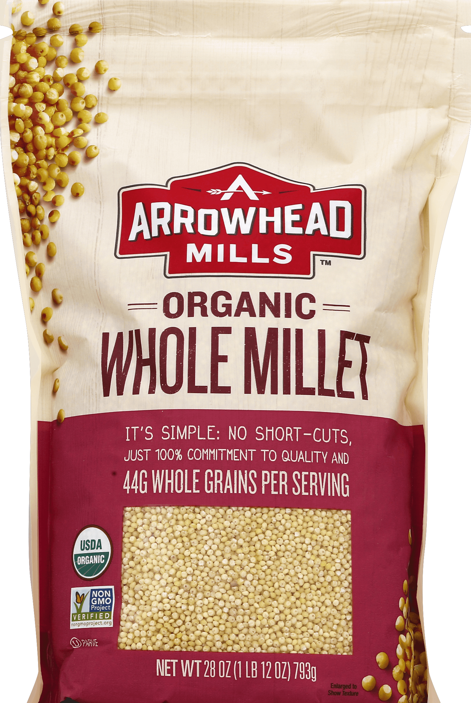 Arrowhead Mills Millet Hulled 6 units per case 28.0 oz
