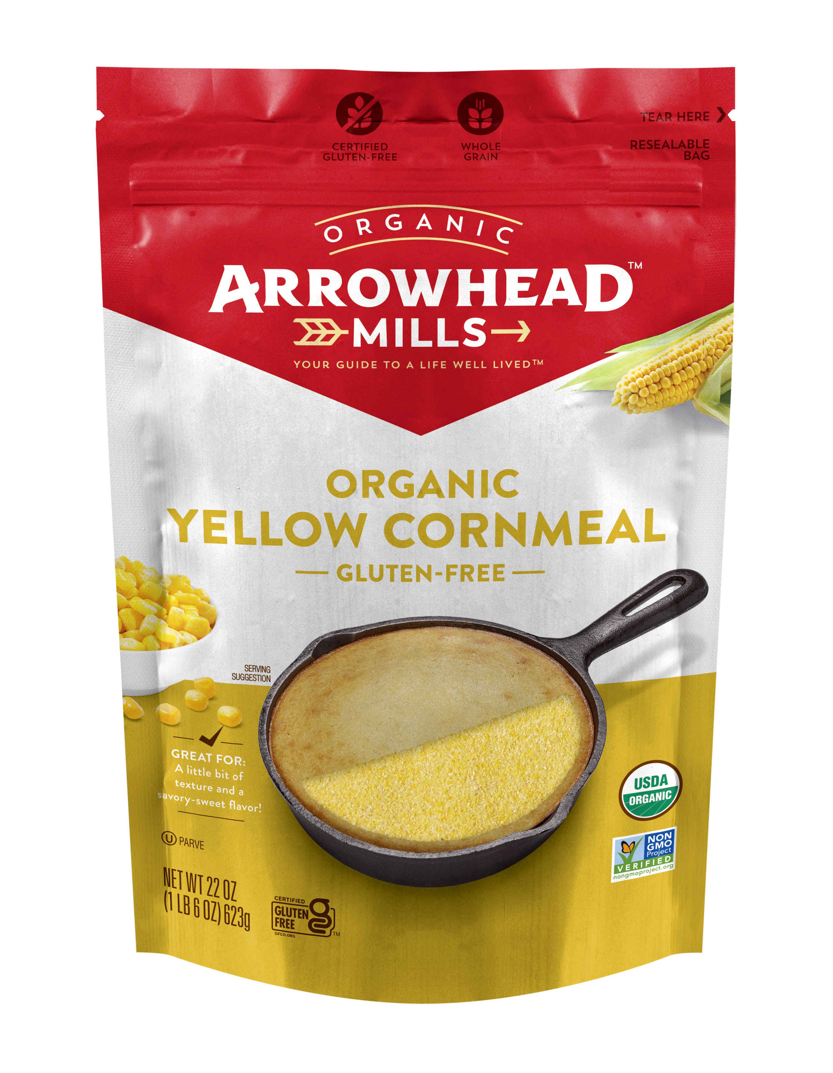 Arrowhead Mills Yellow Corn Meal 6 units per case 22.0 oz