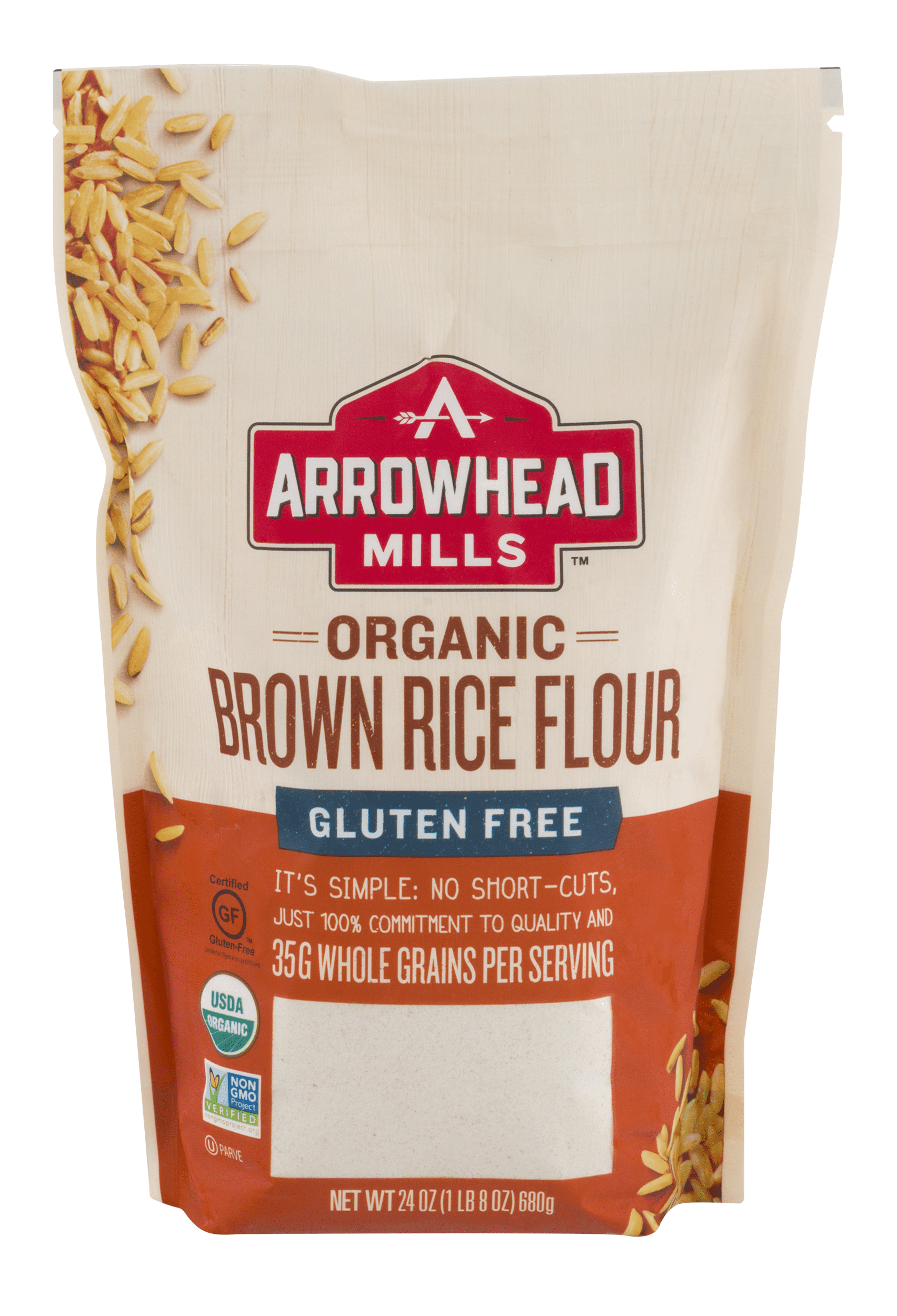 Arrowhead Mills Brown Rice Flour 6 units per case 24.0 oz