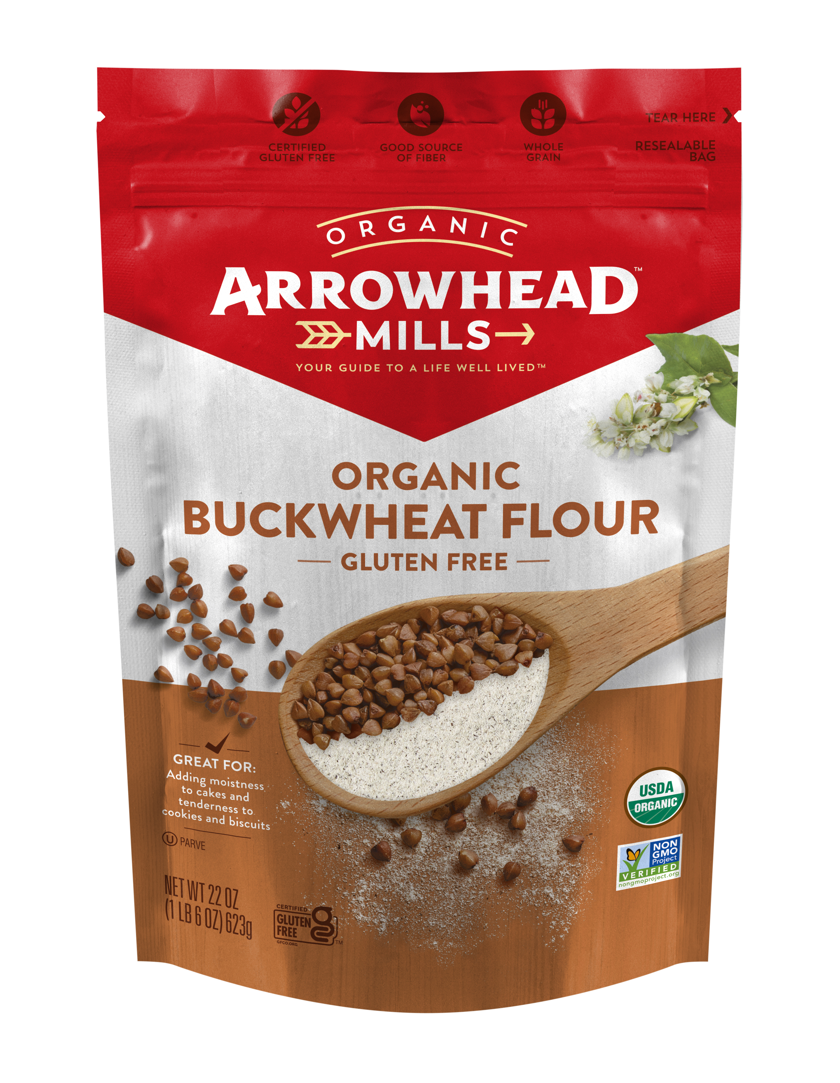 Arrowhead Mills Buckwheat Flour 6 units per case 22.0 oz