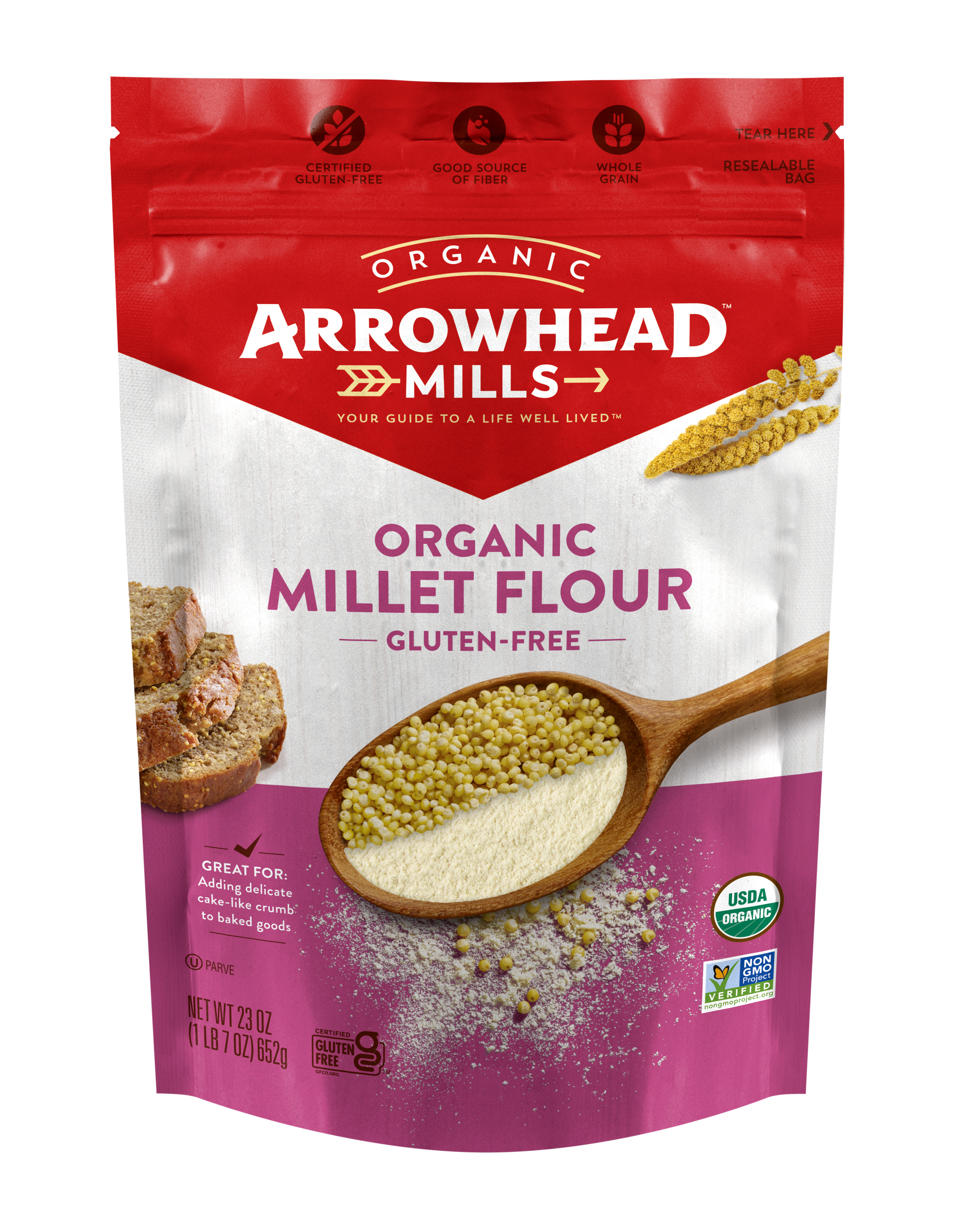 Arrowhead Mills Millet Flour 6 units per case 23.0 oz