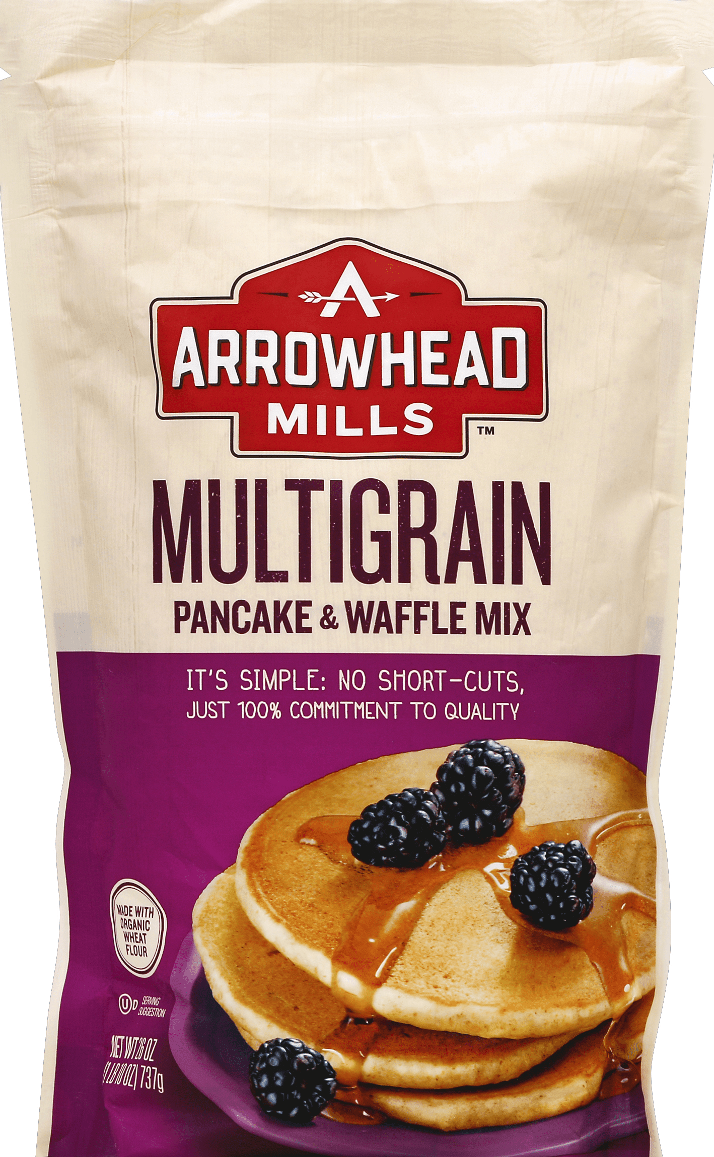 Arrowhead Mills Multigrain Pancake & Waffle Mix 6 units per case 26.0 oz