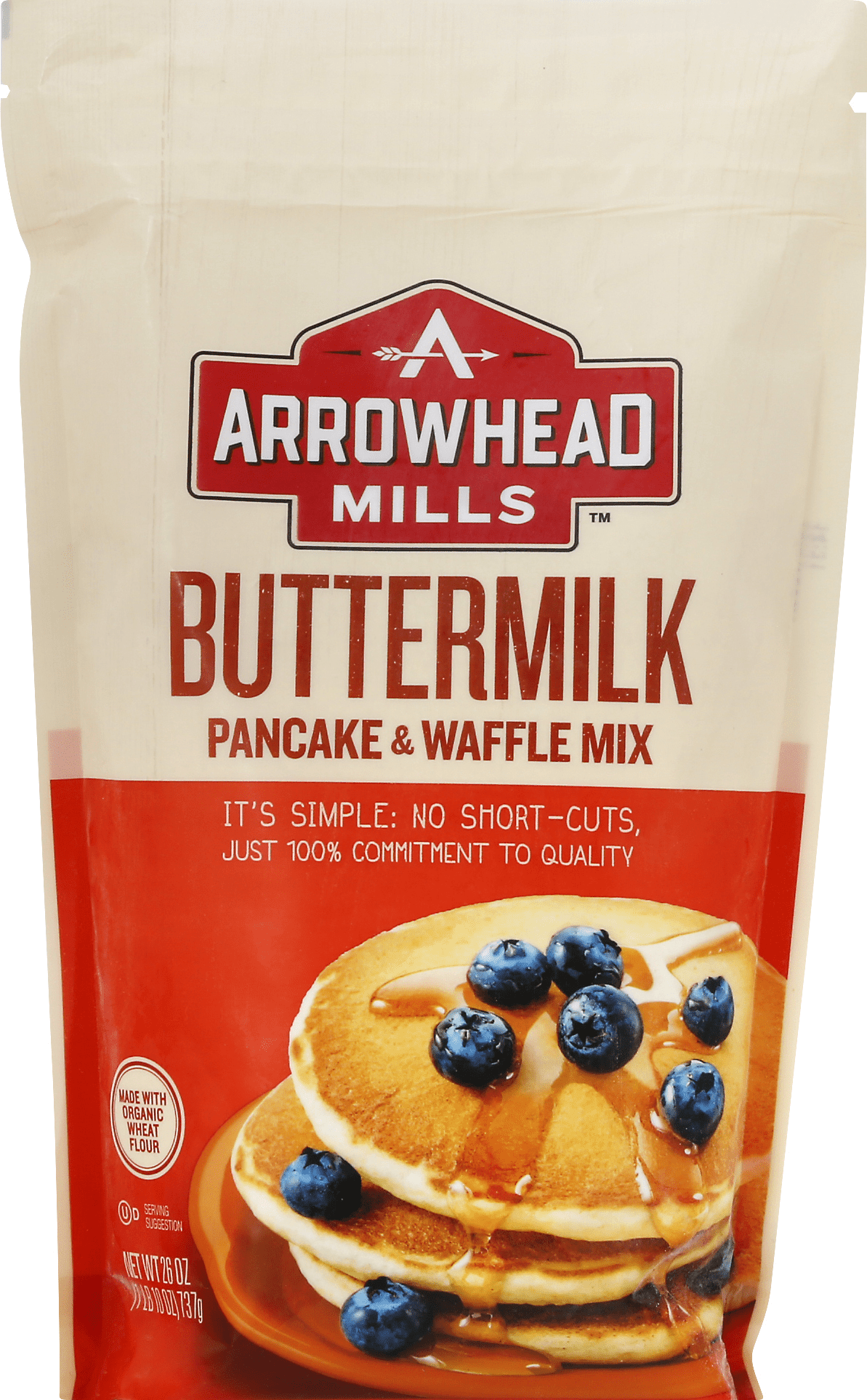 Arrowhead Mills Buttermilk Pancake & Waffle Mix 6 units per case 26.0 oz