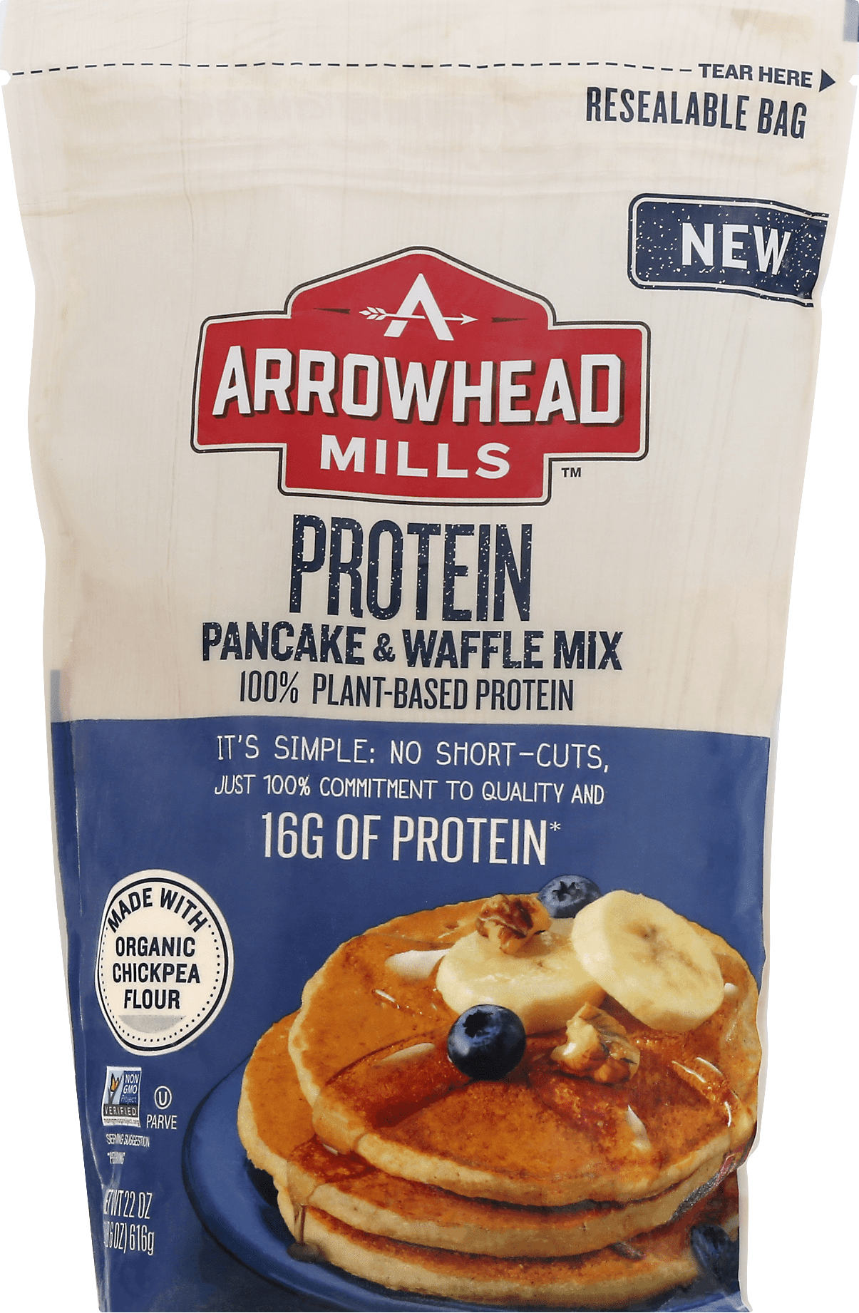 Arrowhead Mills Protein Pancake & Waffle Mix 6 units per case 22.0 oz