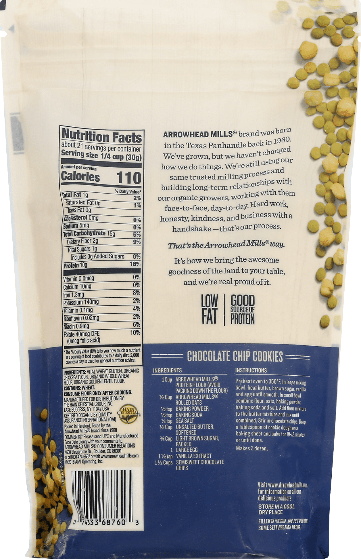Arrowhead Mills Protein Flour 6 units per case 23.0 oz