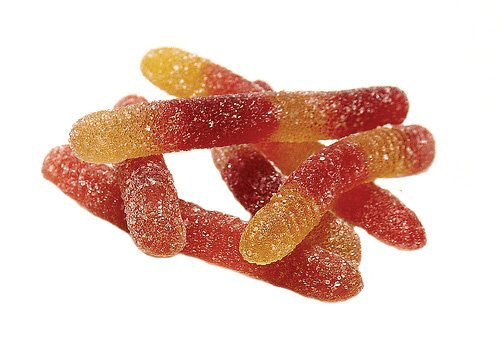 Surf Sweets Sour Worms 2 units per case 5.0 lbs