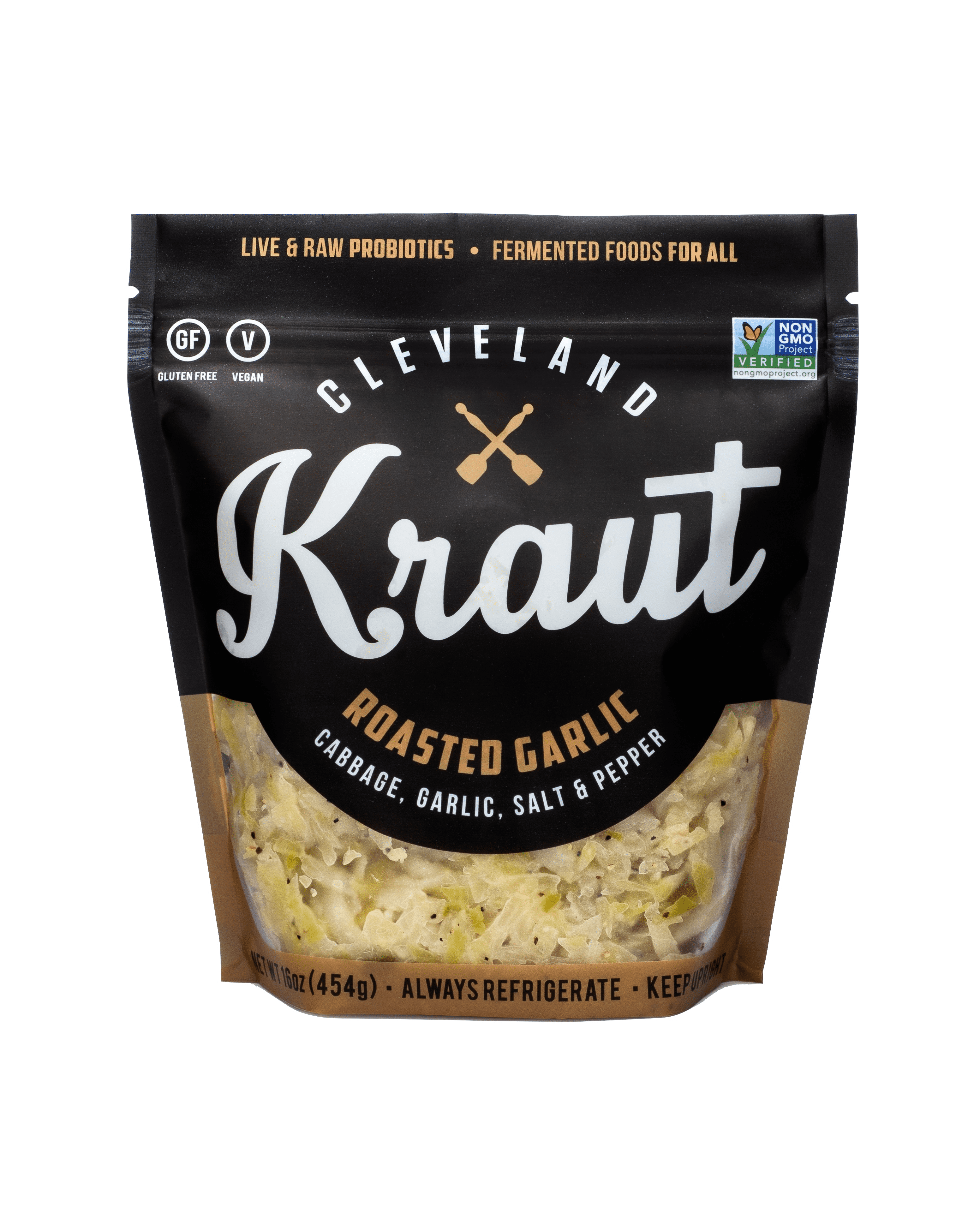 Cleveland Kitchen Roasted Garlic Kraut (6/16oz, Retail) 6 units per case 16.0 oz