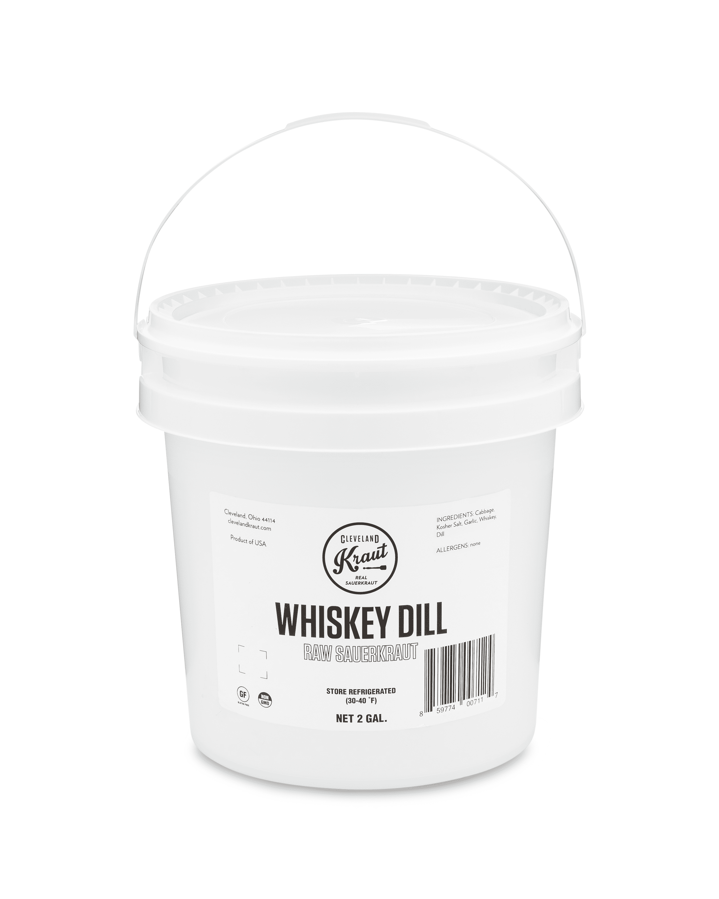 Cleveland Kitchen Whiskey Dill Kraut (2Gal, Foodservice) 1 units per case 2.0 gal
