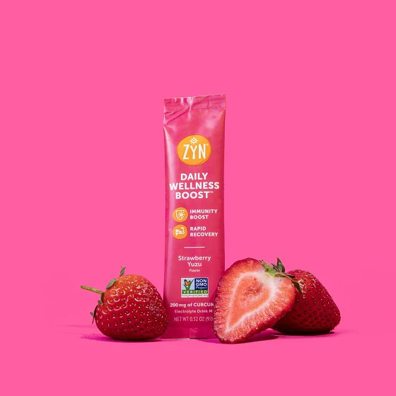 Drink ZYN Daily Wellness Boost Drink Mix - Strawberry Yuzu 10 innerpacks per case 8.0 oz