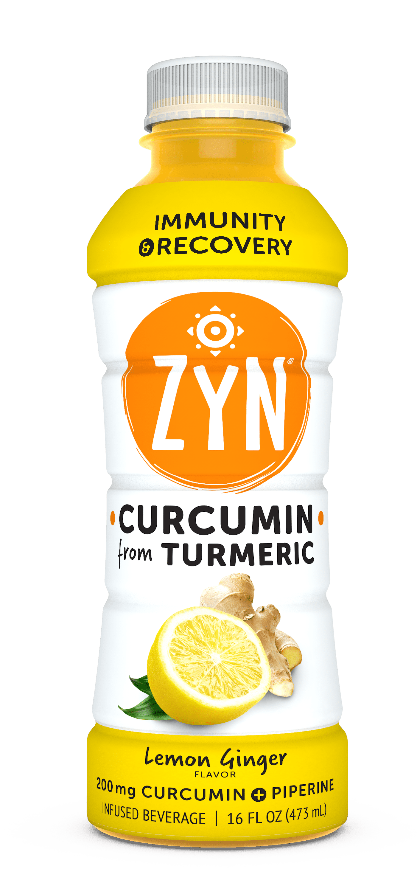 ZYN Immunity & Recovery Drinks - Lemon Ginger Flavor 12 units per case 16.0 fl