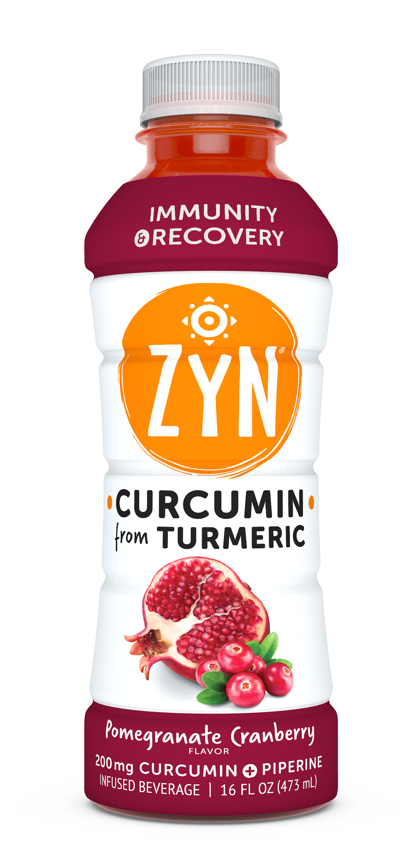 ZYN Immunity & Recovery Drinks - Pomegranate Cranberry Flavor 12 units per case 16.0 fl