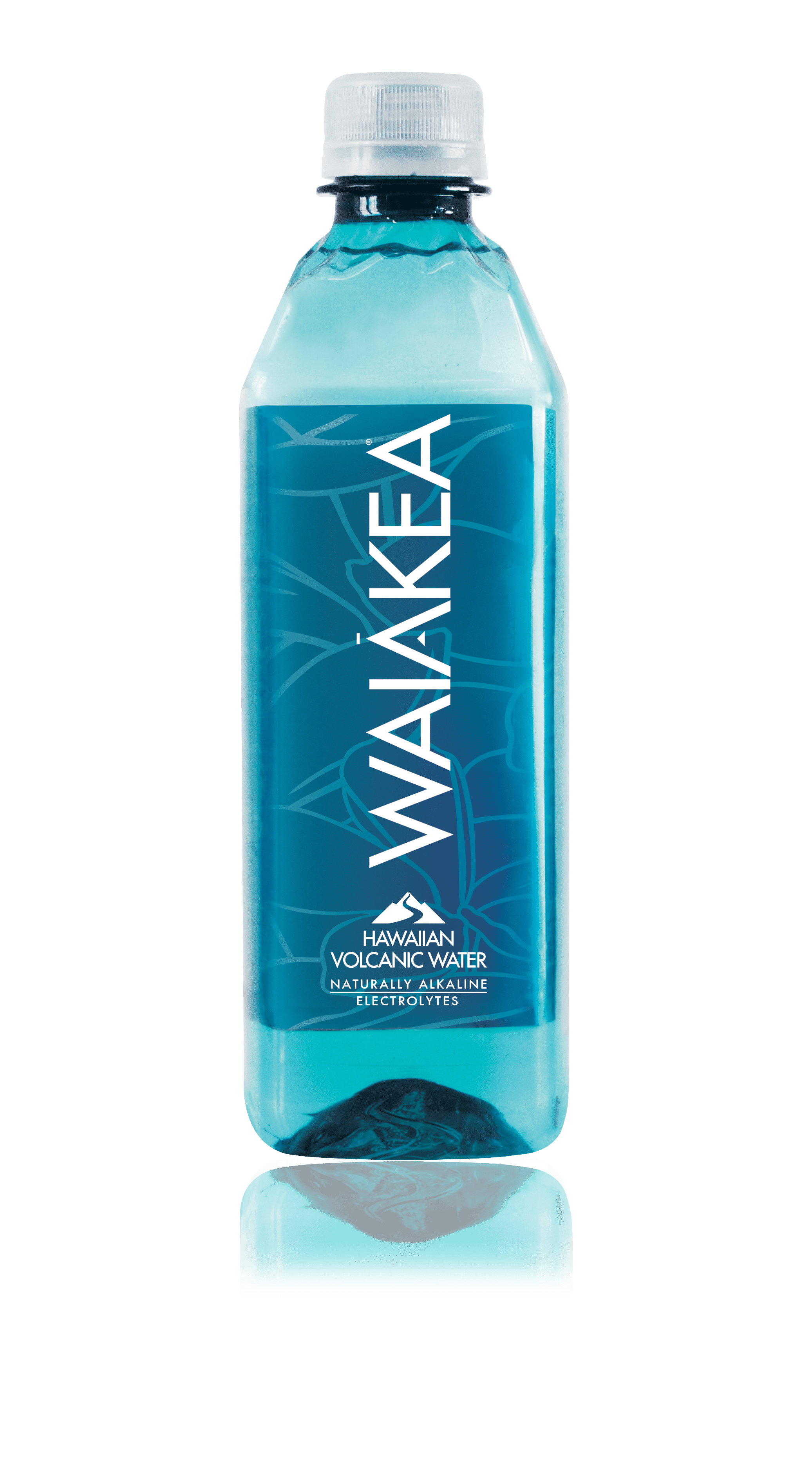 Waiakea Premium Bottled Naturally Alkaline Hawaiian Volcanic Water 24 units per case 17.0 fl