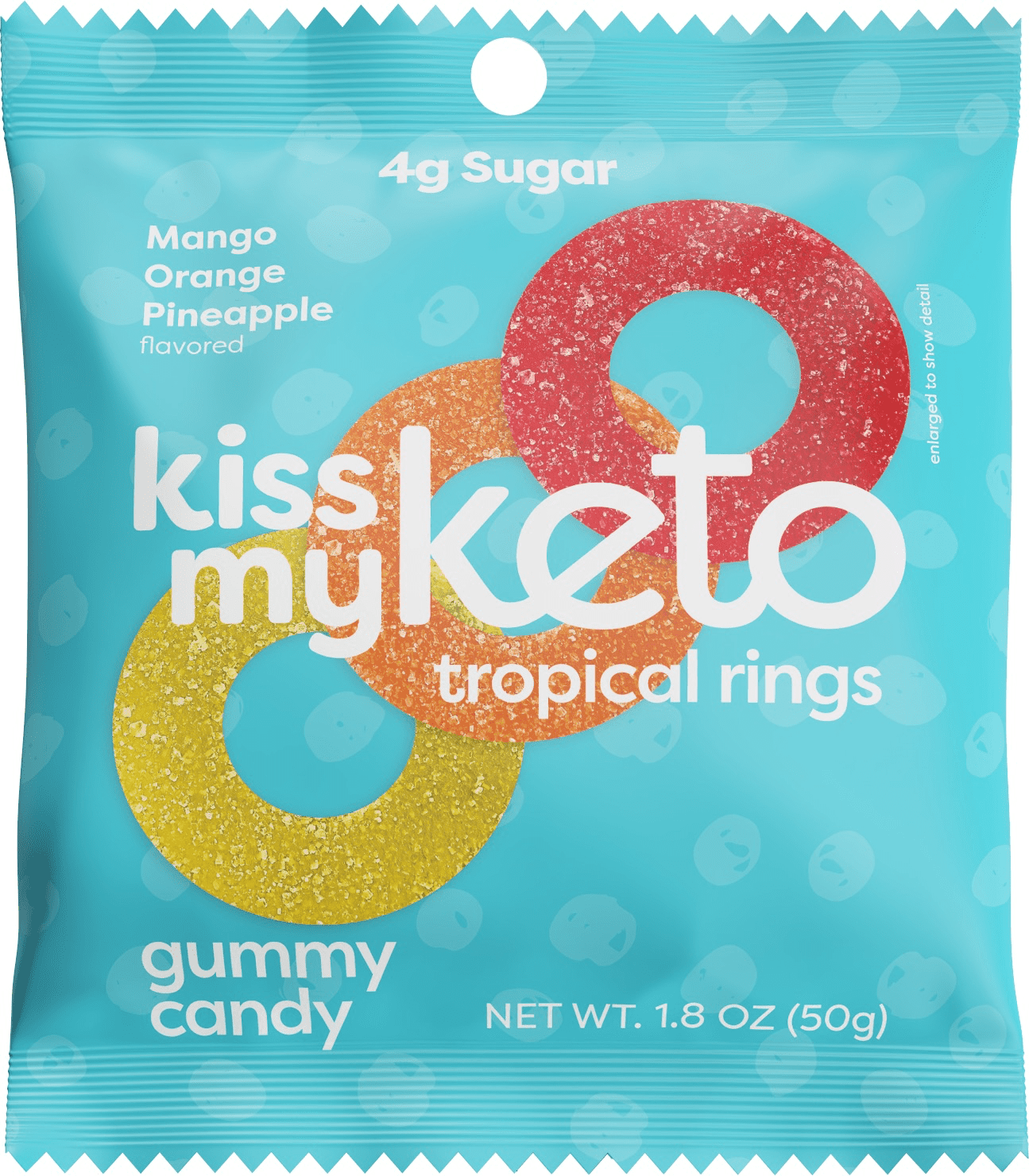 ''Kiss My Keto, Tropical Rings'' 16 innerpacks per case 1.8 oz