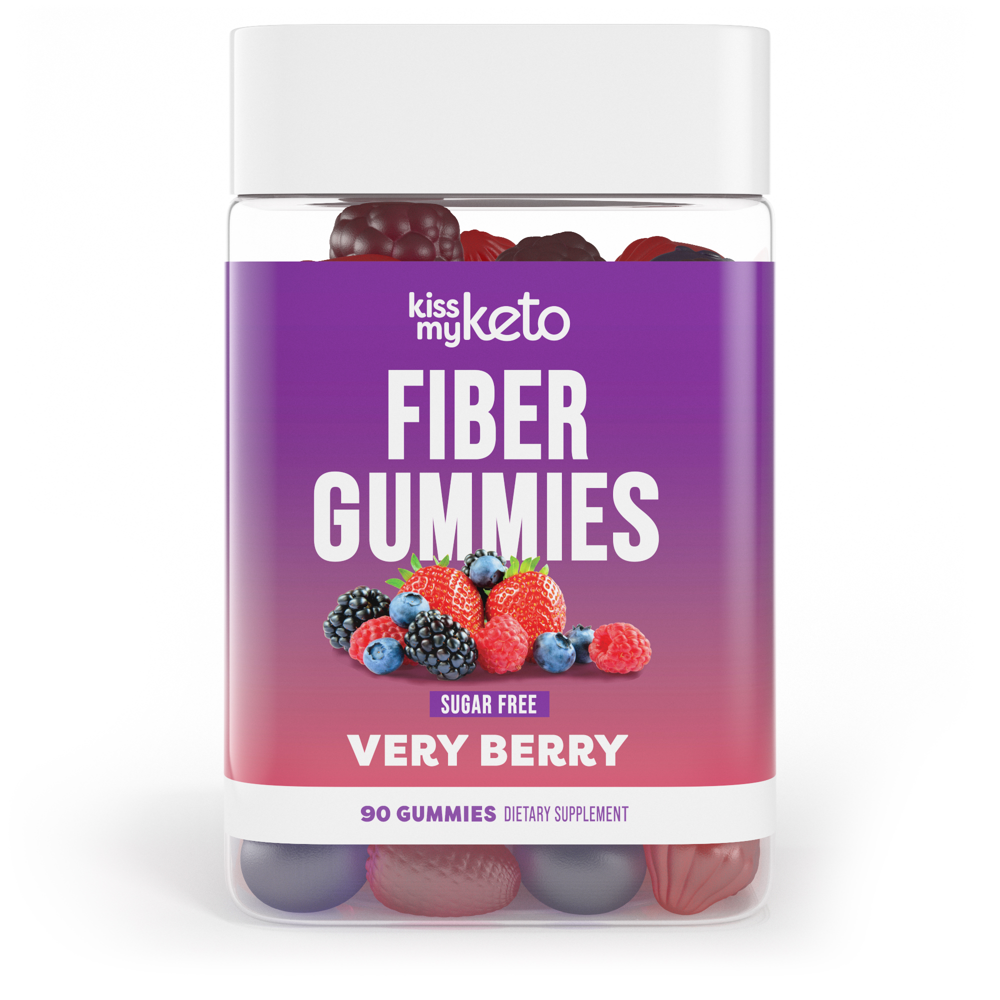 Berry Flavored Fiber Gummies 24 units per case 0.5 lb