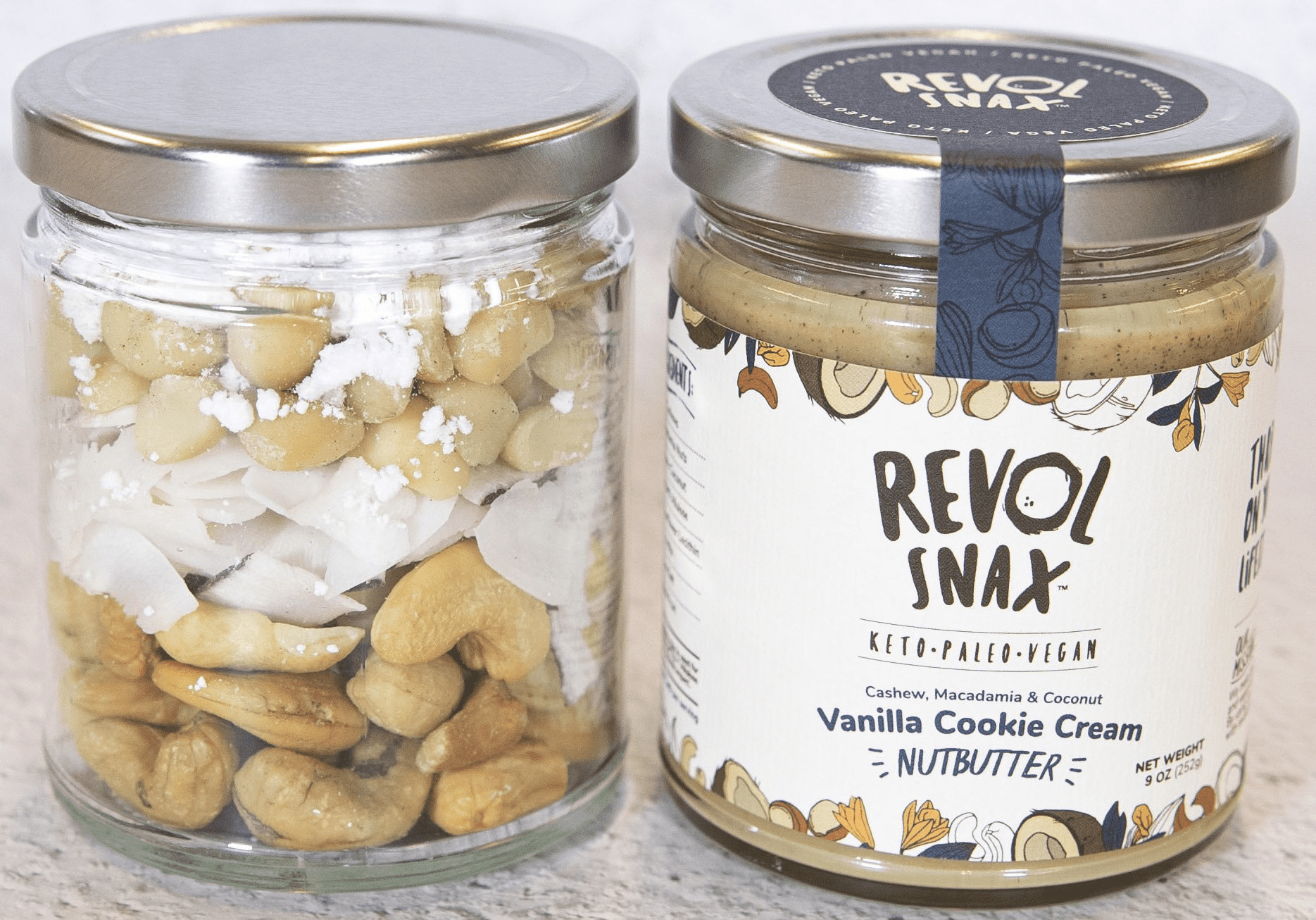 Revol Snax Vanilla Cookie Cream Nut Butter 6 units per case 9.0 oz
