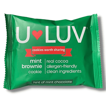 U-LUV Foods Mint Brownie Cookies 6 innerpacks per case 24.0 oz