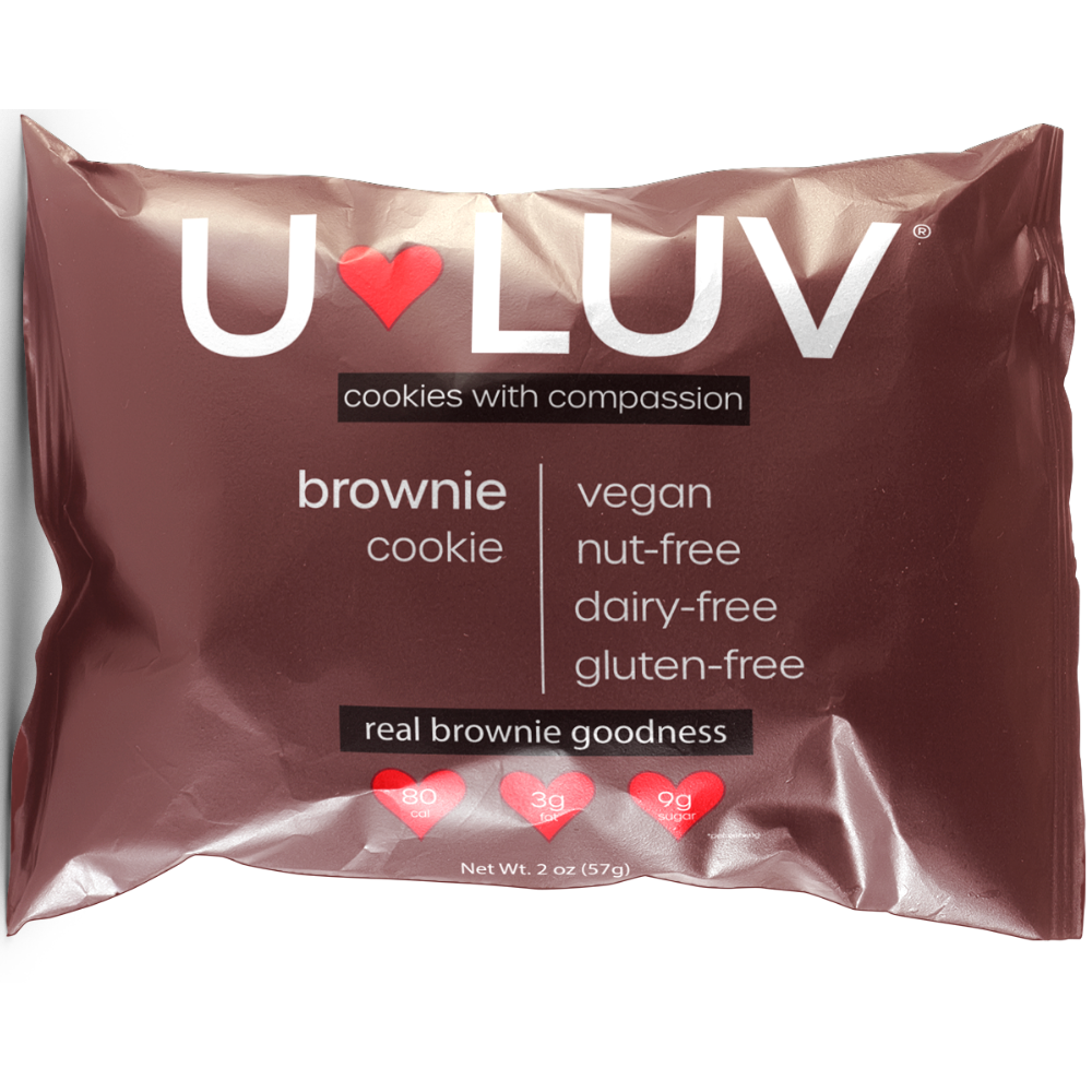 U-LUV Foods Brownie Cookies  50 units per case 2.0 oz