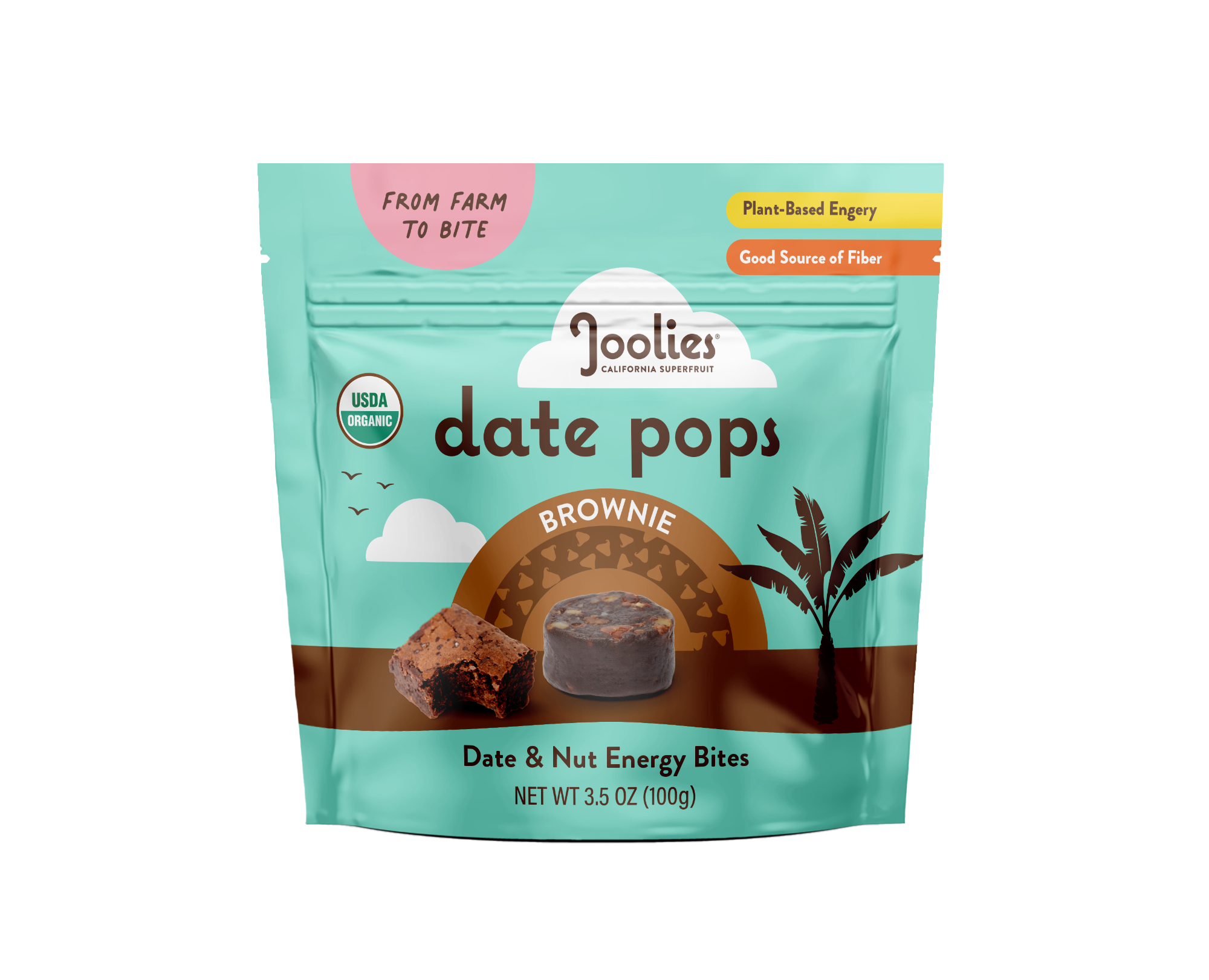 Date Pops Brownie 3.5 oz 6 units per case 3.5 oz