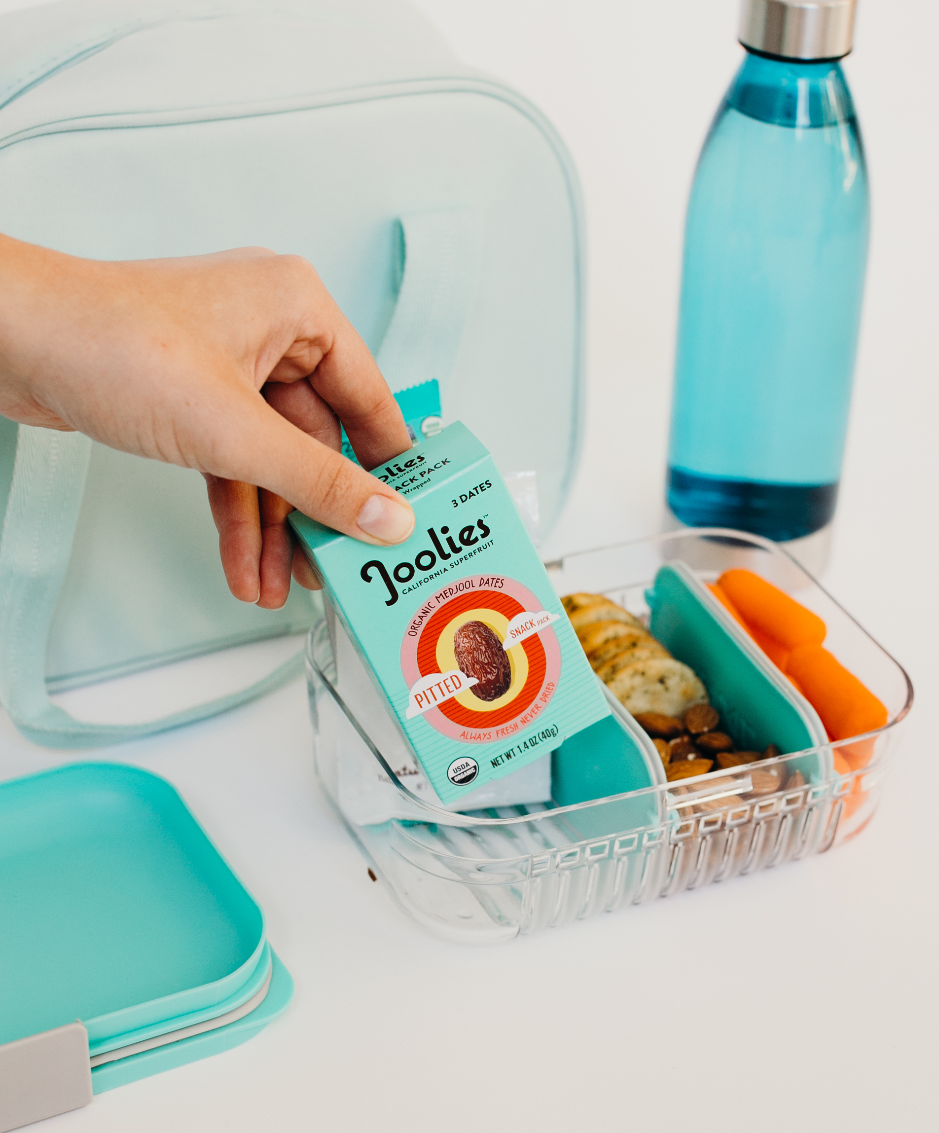 Joolies Organic Pitted Snack Pack Caddy 48 units per case 1.4 oz 4 innerpacks per case 1.6 lbs