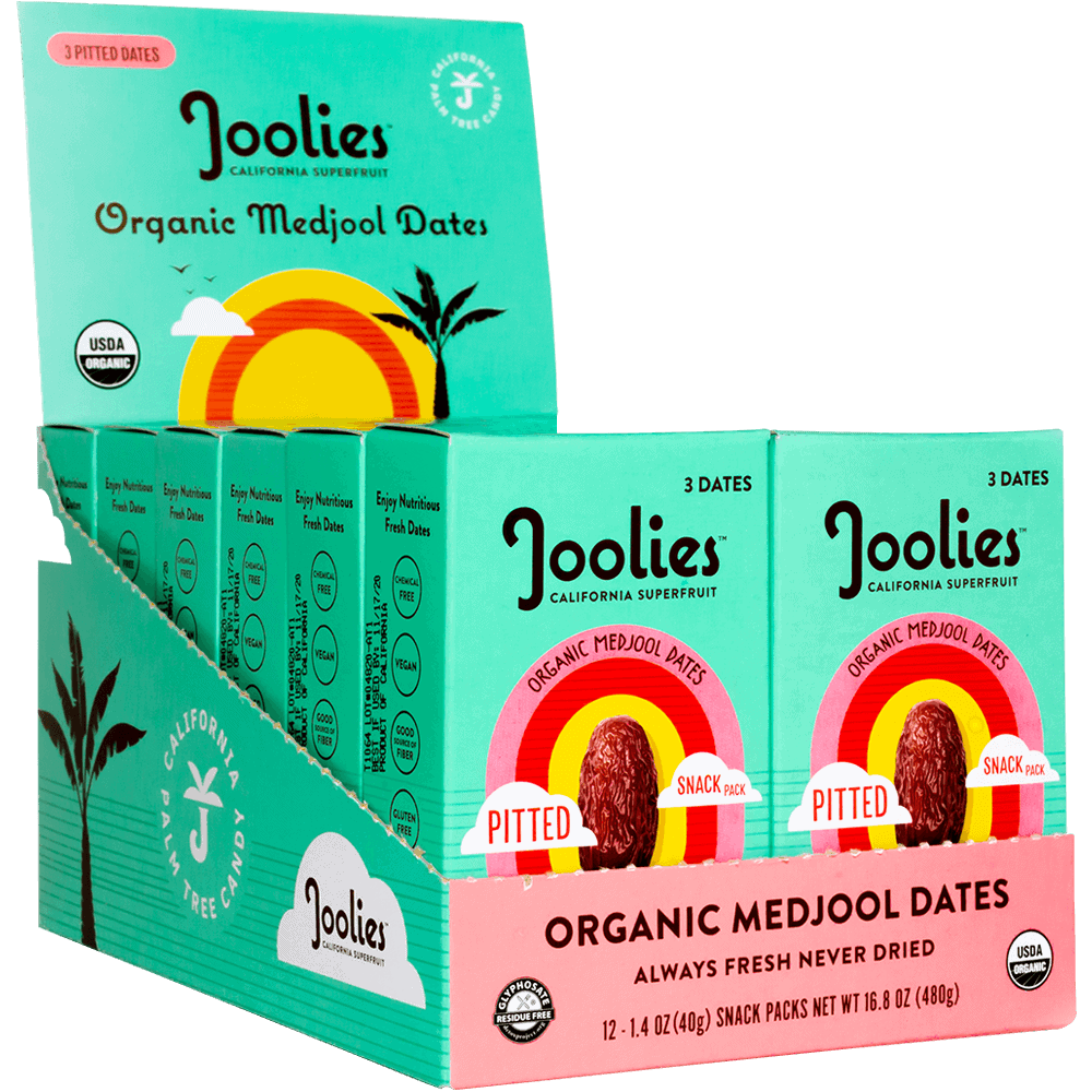 Joolies Organic Pitted Snack Pack Caddy 48 units per case 1.4 oz