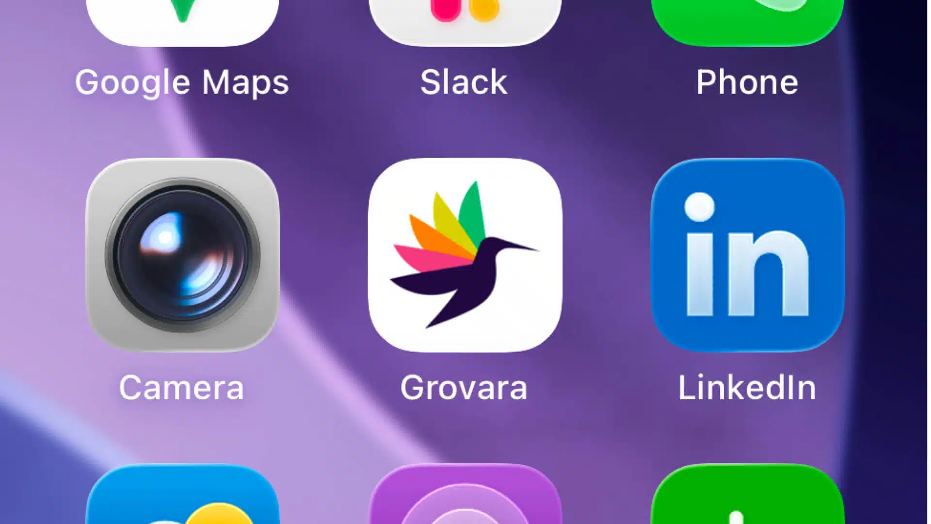 The Grovara mobile marketplace app